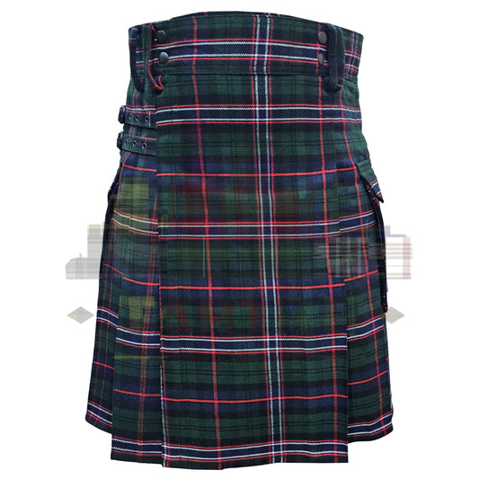 Custom Utility Kilt – Made-to-Order with Personalized Tartan Fabric & Sizing – Durable Highland Workwear for Men