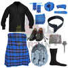 Elliot Modern Tartan Full Highland Dress Set – 9-Piece Traditional Scottish Outfit for Men