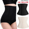 UK Long Torso Waist Trainer Corset Cincher Body Shaper Belt for Women Workout