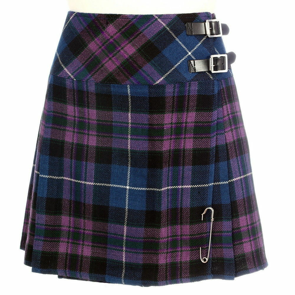 Mini Skirt Free Kilt Pin Sizes 6-22UK Pride of Scotland Ladies Billie Kilt
