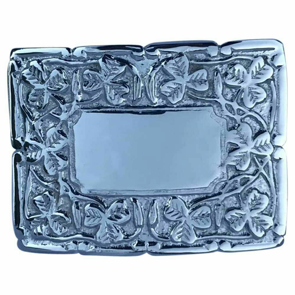 TC Deluxe Thistle Design Kilt Belt Buckle/Irish Shamrock Kilt belt Buckles