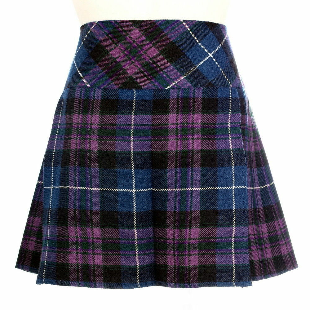 Mini Skirt Free Kilt Pin Sizes 6-22UK Pride of Scotland Ladies Billie Kilt