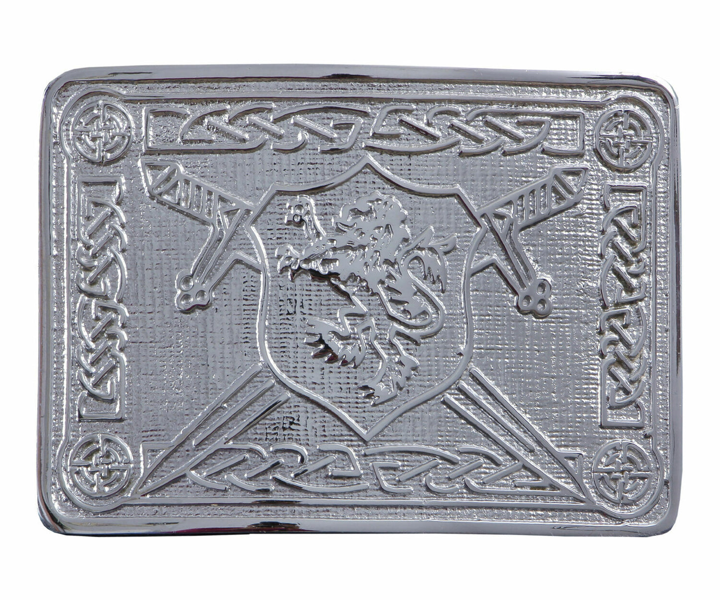 MEN'S SCOTTISH KILT BELT BUCKLES - CELTIC DESIGNS CHROME BUCKLES-Tc