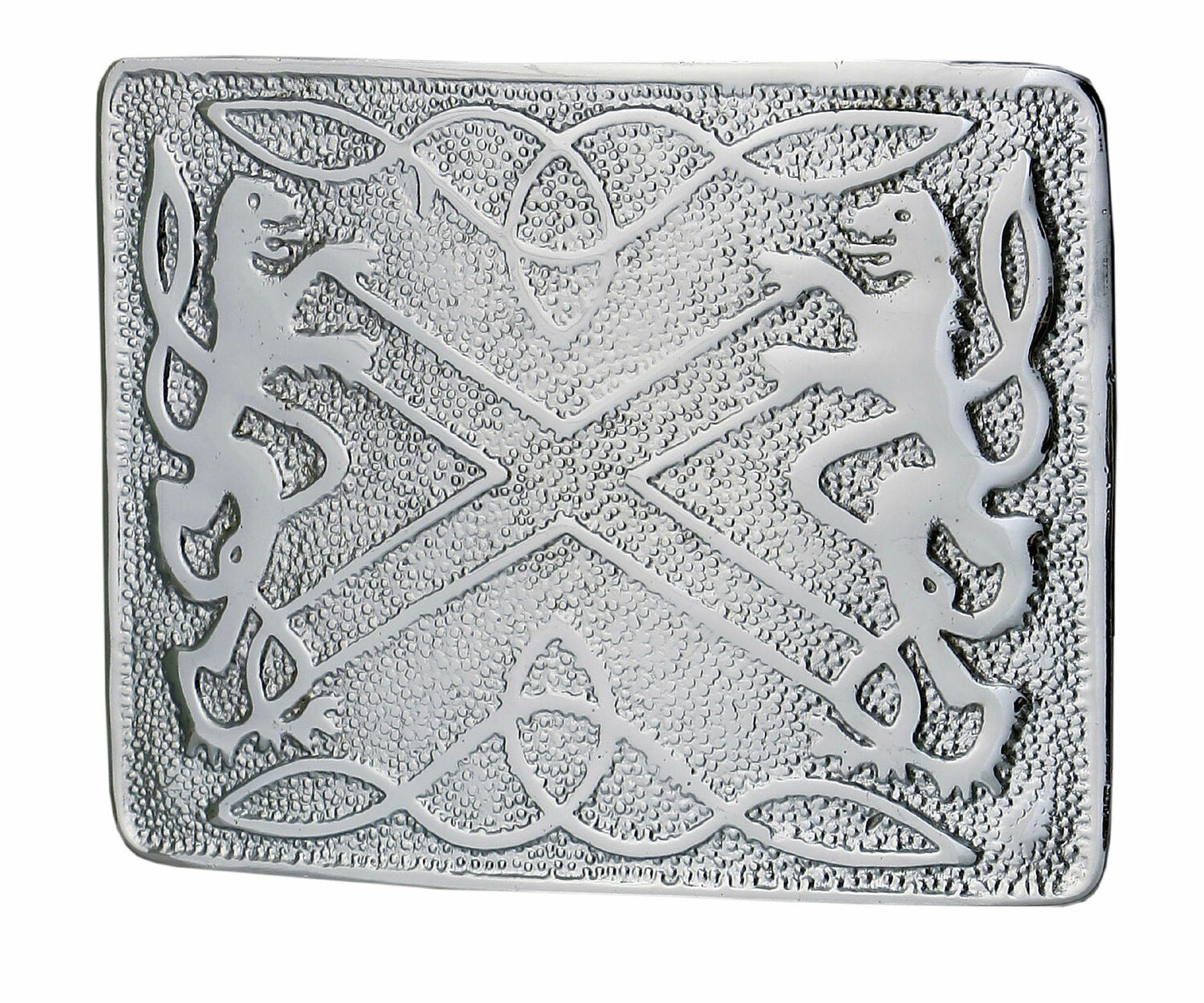 MEN'S SCOTTISH KILT BELT BUCKLES - CELTIC DESIGNS CHROME BUCKLES-Tc