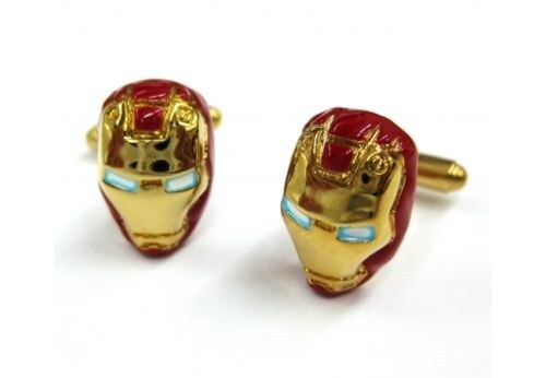 SUPERHERO MENS WEDDING SHIRT CUFFLINKS MARVEL DC Superman Batman Spiderman Gift
