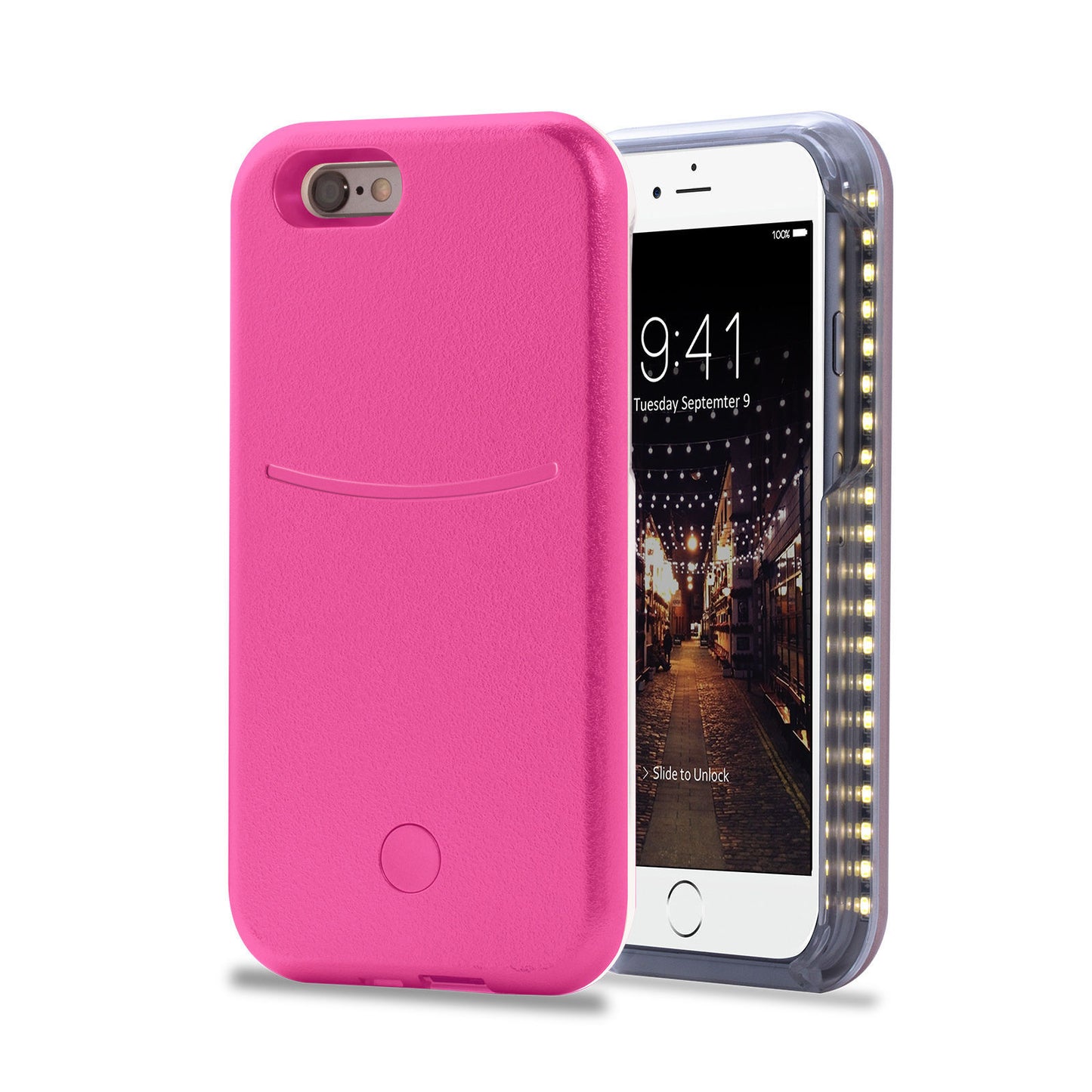 LATEST LME STYLE LED Light Up Selfie Phone Case for Apple iPhone 5s 6 6s 6 Plus