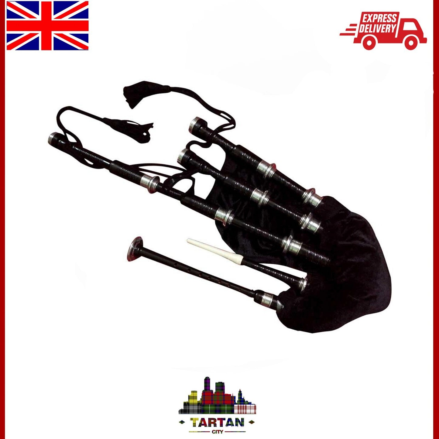 Scottish Tradition: Rosewood Highland Bagpipes with TC Reeds