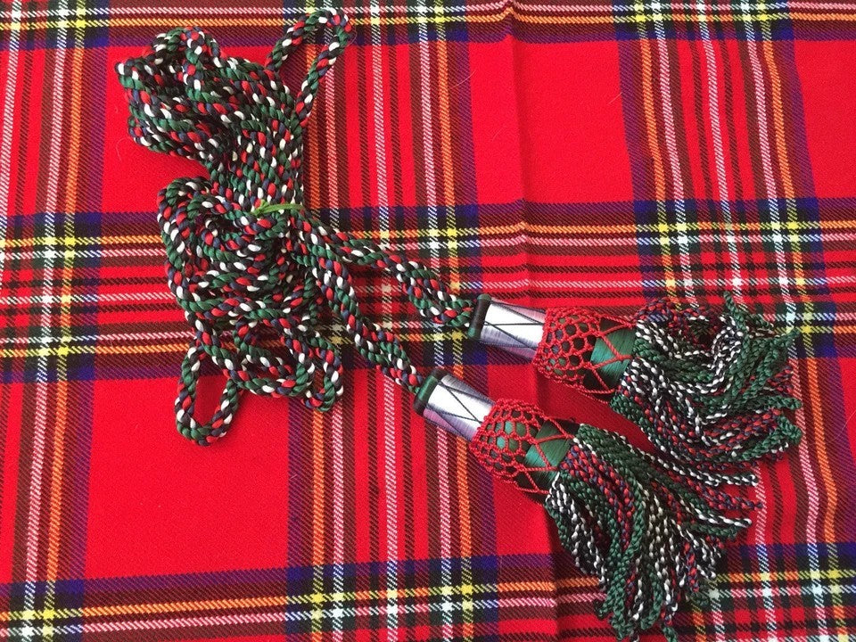Scottish Highland Silk Bagpipe Drone Cord – Multiple Colors Available