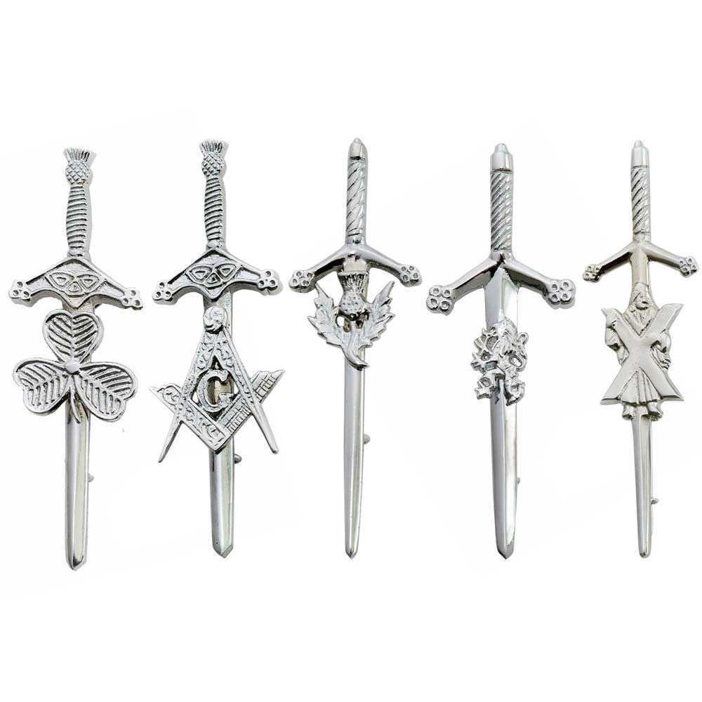 Scottish Kilt Pin 4 Traditional Highland Dress Skirt Kilts Pins Sporran Sporrans