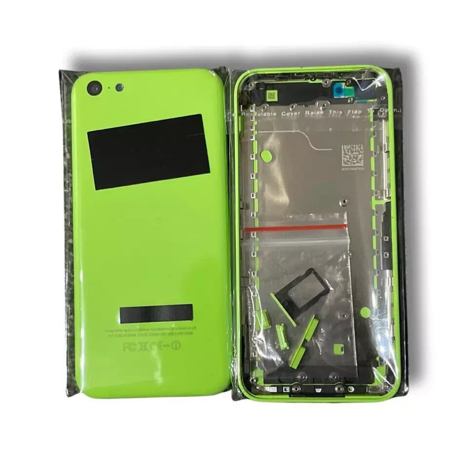TC EMPTY HOUSING CHASSIS CASE GREEN YELLOW BLUE WHITE FOR IPHONE 5C WITH TRAY