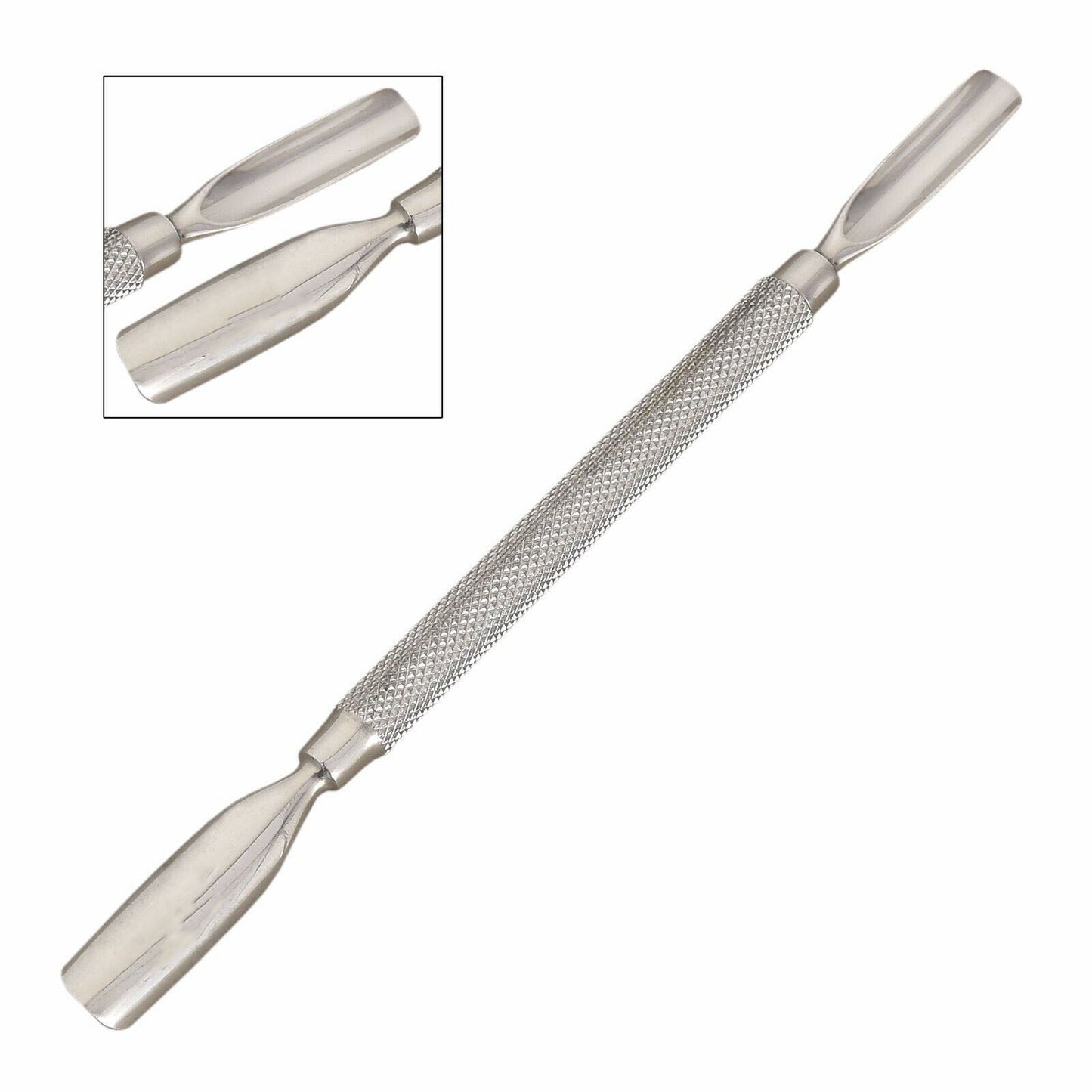 Cuticle Pusher Spoon Manicure Nail Pusher Scraper Remover Stainless Steel-Tc