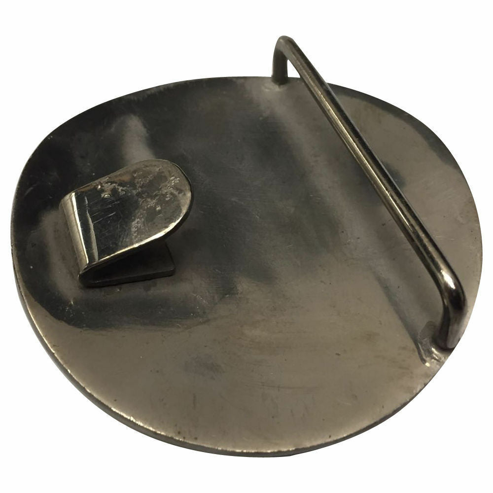Mens Cross Round Kilt Belt Buckle Chrome/Antique Finish 3"/Celtic belt Buckles