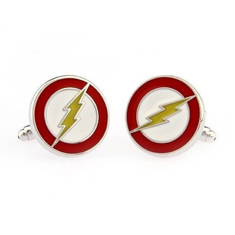 SUPERHERO MENS WEDDING SHIRT CUFFLINKS MARVEL DC Superman Batman Spiderman Gift