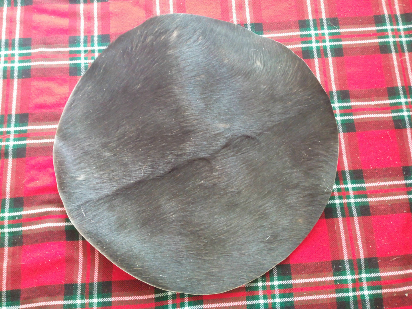TC Drum Head Goat Skins Hair Black/Medieval drum skins/Tom skins/Bombo