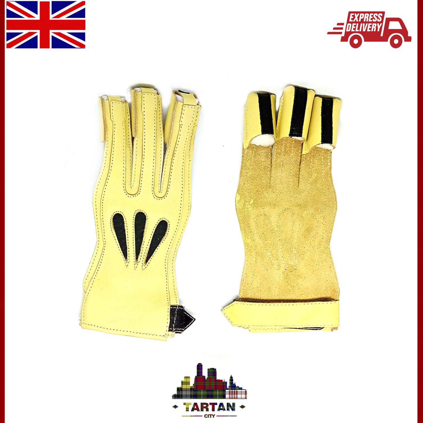 Hunting Archery Gloves Shooting Gloves Protective Archers Gloves Leather