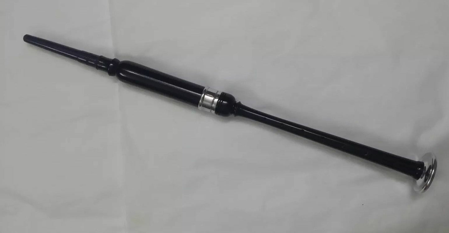 TC Great Highland Bagpipes Practice Chanter Rosewood Black Silver Mounts+3 Reeds