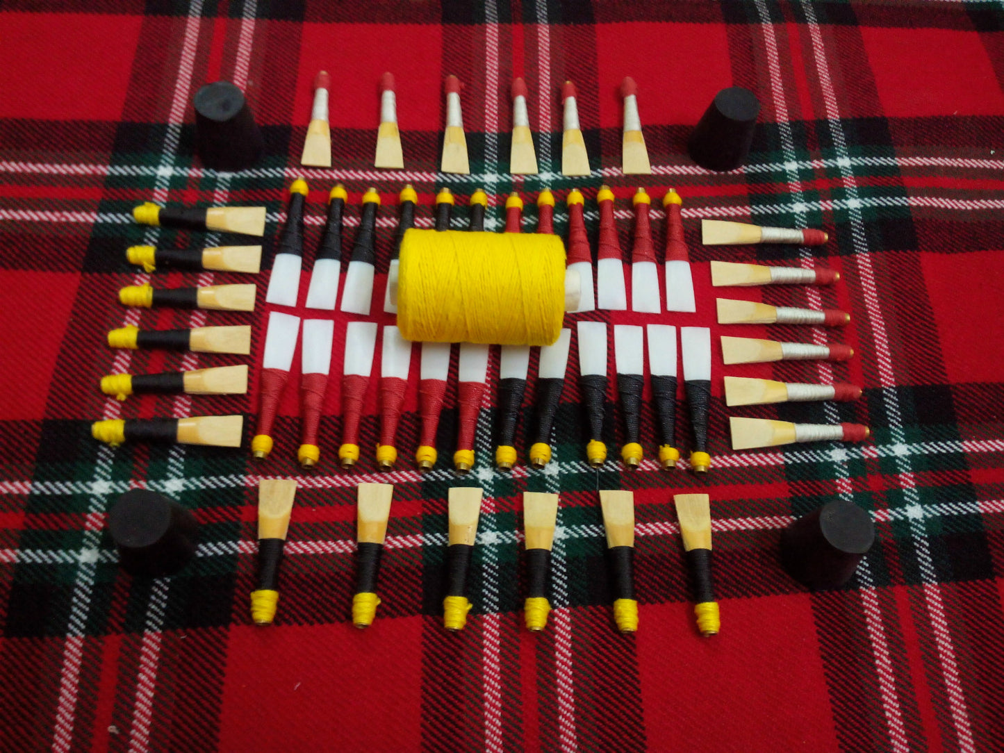TC New Highland Bagpipes Cane Reeds,Hemp,Stock Drone Rubber Corks,Practice reeds