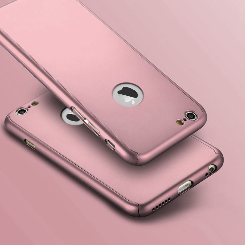 Hybrid 360° New Shockproof Case Tempered Glass Cover For Apple iPhone 8 7 5s 6s
