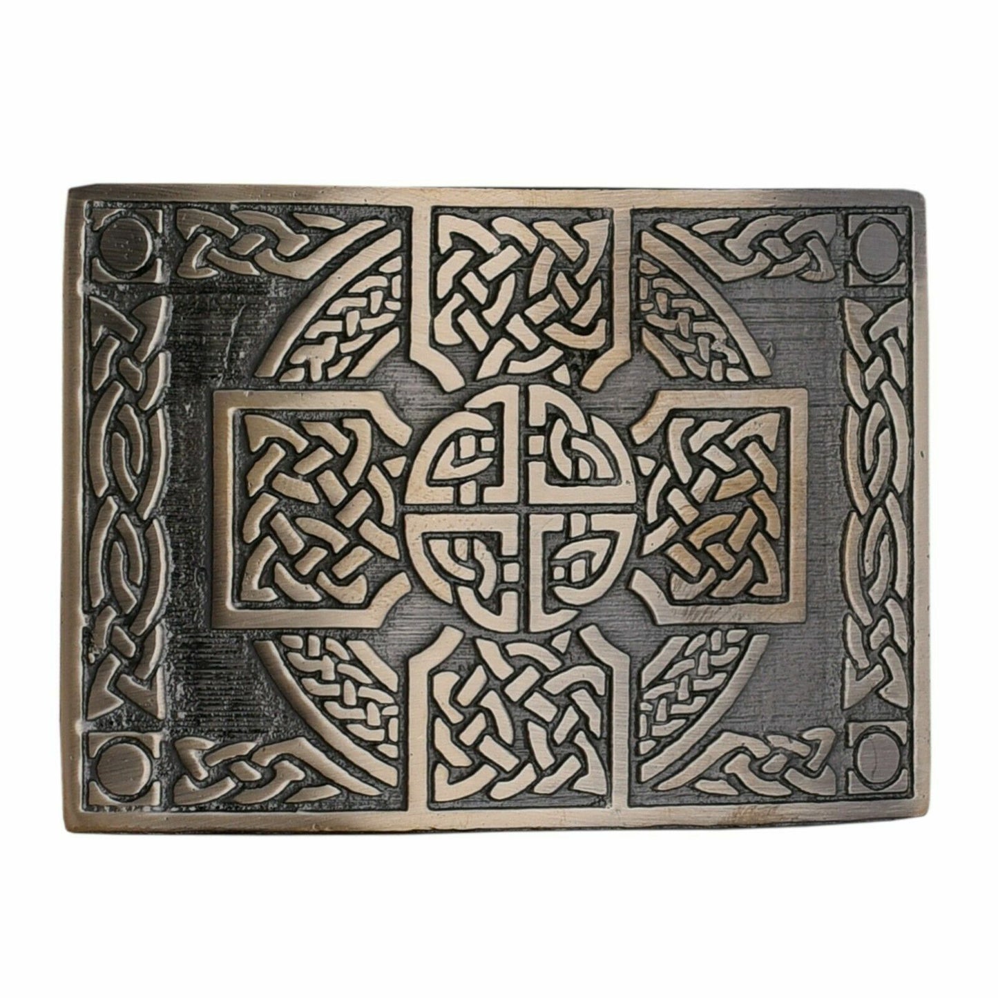 Tartancity Men's Kilt Belt Buckles - Antique Celtic Design, Scottish Style