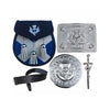 Scottish Kilt Sporran Thistle Crest Belt Buckle/Pin 5 Pcs Set-Tc