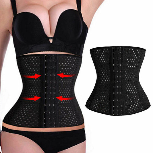 UK Long Torso Waist Trainer Corset Cincher Body Shaper Belt for Women Workout