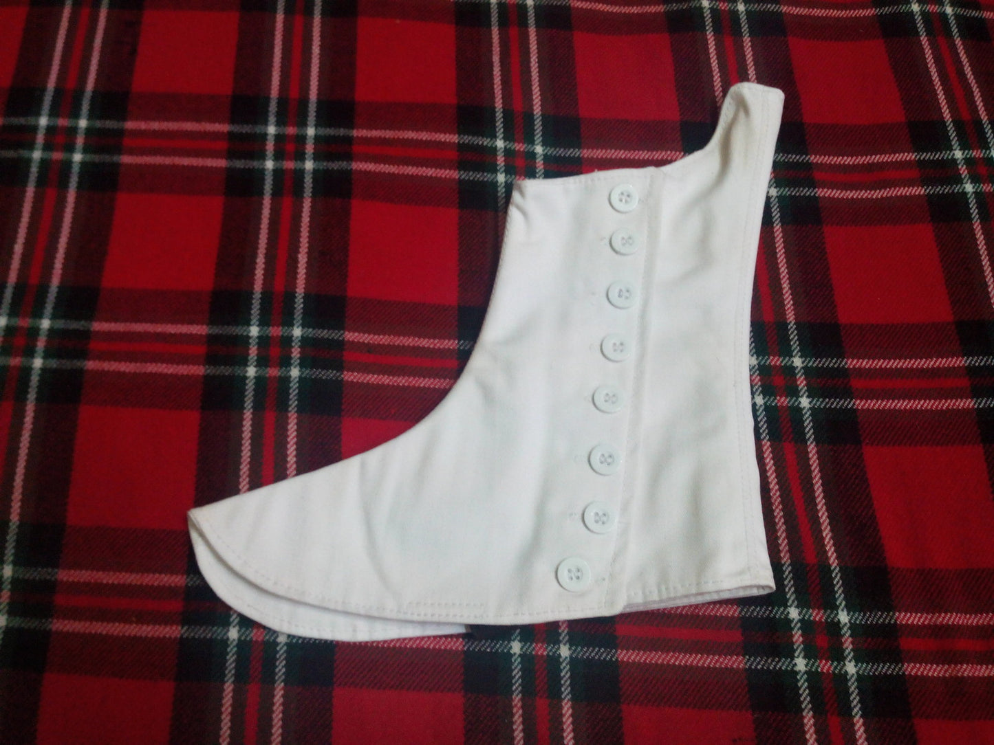 Highland Bagpiper Drummer Kilt Spats With White Buttons Size 7- 13/highland kilt