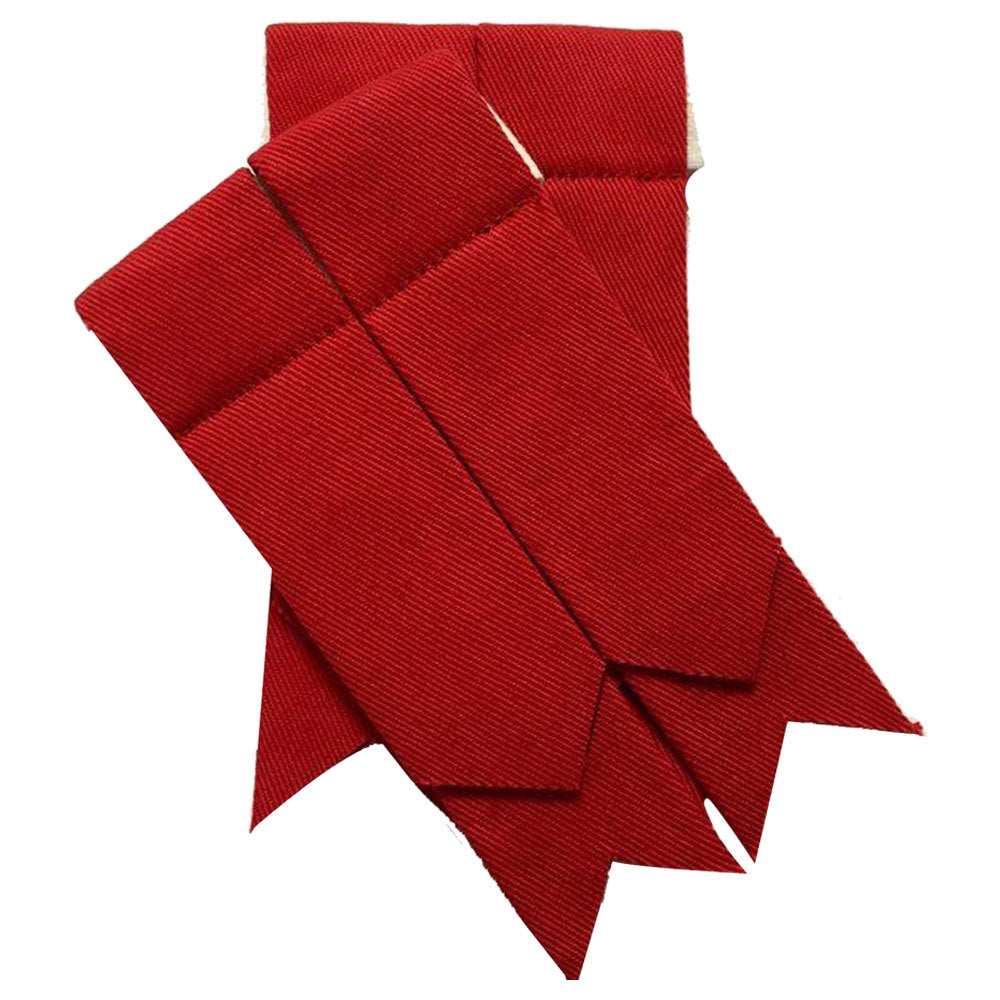 TC Men’s Kilt Sock Flashes Plain Red Tartan/red Scottish Kilt Hose Socks flashes