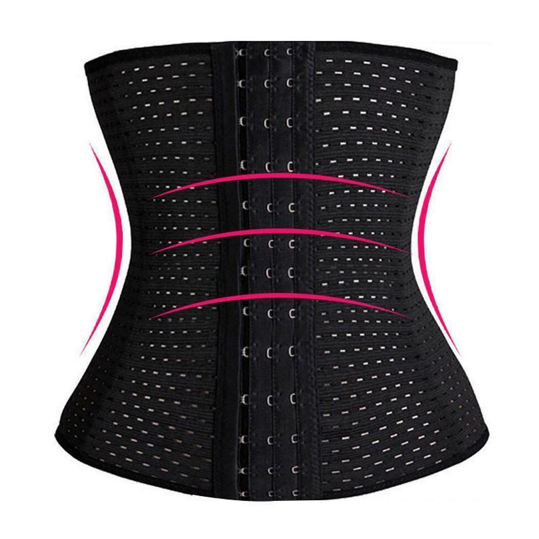 UK Long Torso Waist Trainer Corset Cincher Body Shaper Belt for Women Workout
