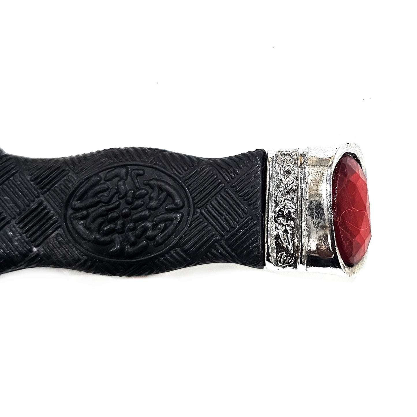 KILT SAFETY SGIAN DUBH DUMMY PEWTER MOUNT WITH DIFFERENT STONES - SD0019