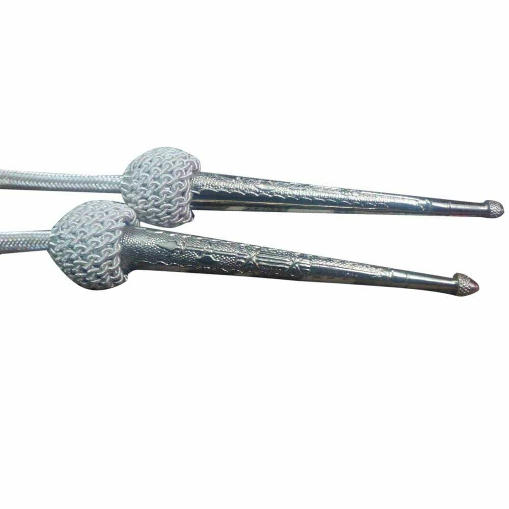 Army Aiguillette Silver Wire Cord/US Officer Military/Navy Aiguillett-TC