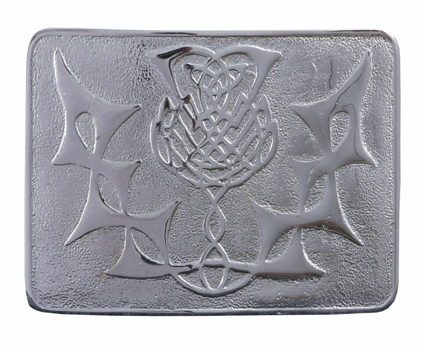 MEN'S SCOTTISH KILT BELT BUCKLES - CELTIC DESIGNS CHROME BUCKLES-Tc