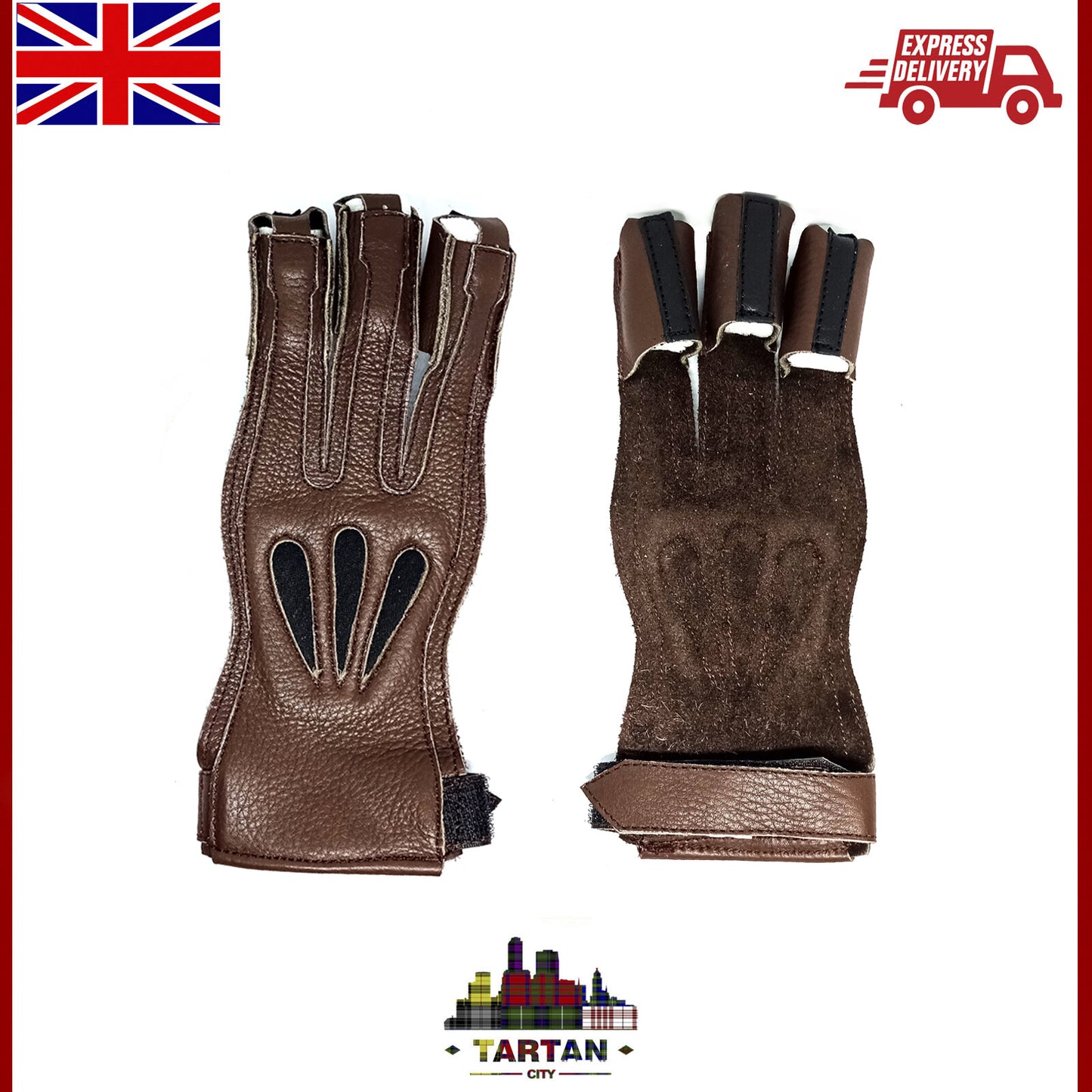 Hunting Archery Gloves Shooting Gloves Protective Archers Gloves Leather