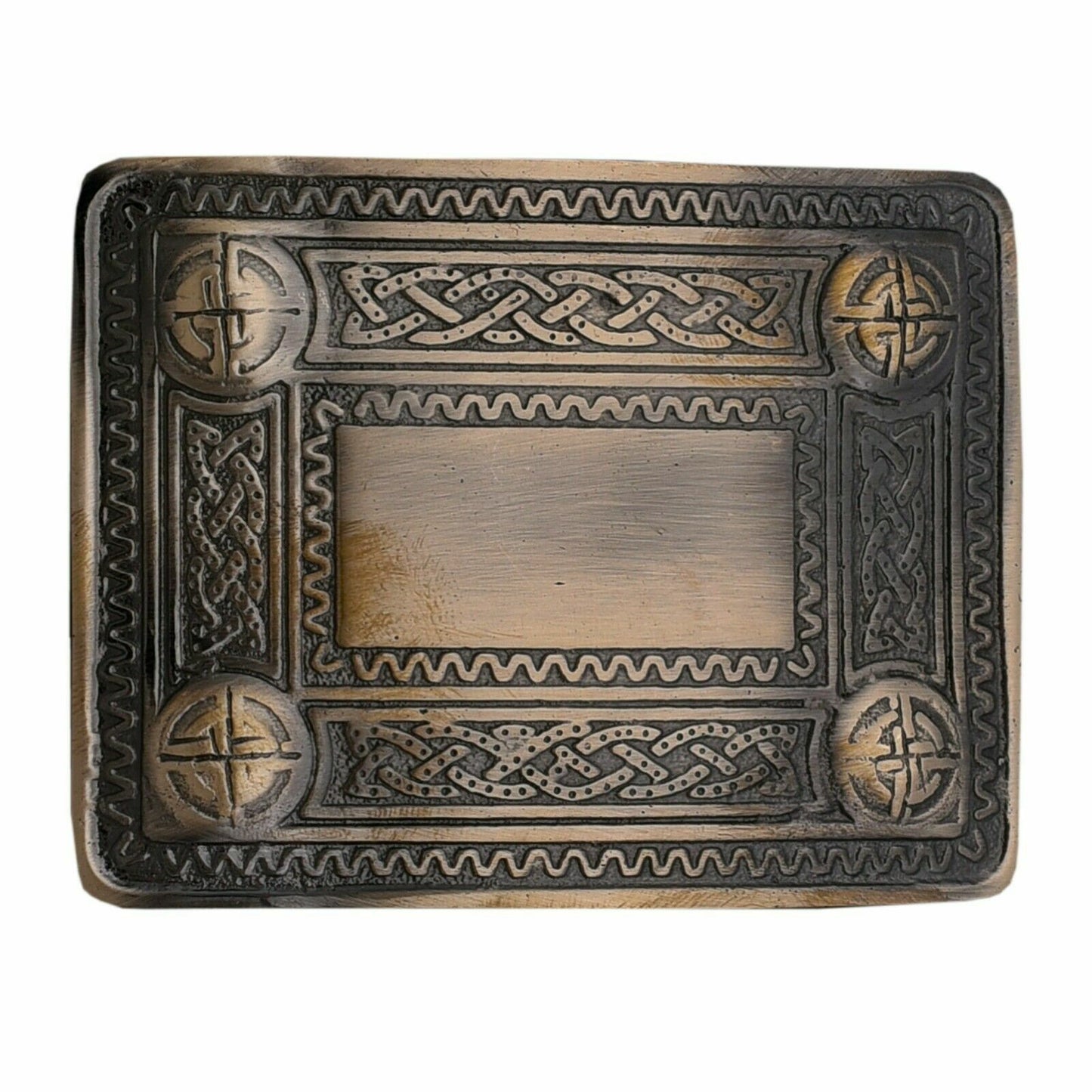 Tartancity Men's Kilt Belt Buckles - Antique Celtic Design, Scottish Style