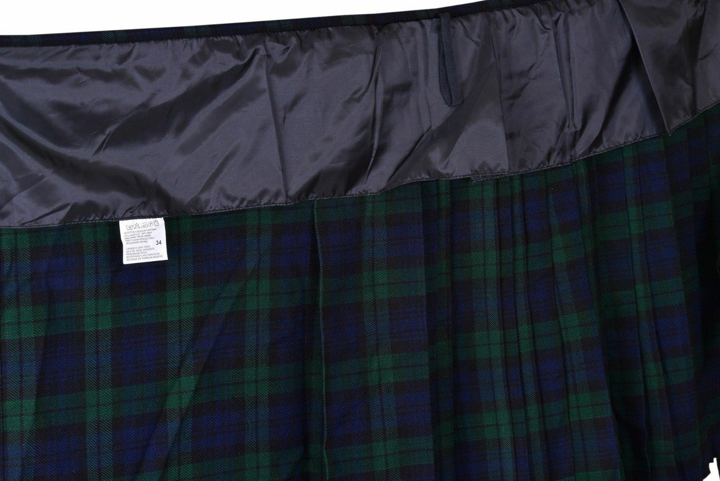 Men's Scottish 9 Piece 8 Yards Kilt Black Watch Tartan Kil Outfit with Sporran