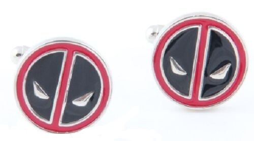 SUPERHERO MENS WEDDING SHIRT CUFFLINKS MARVEL DC Superman Batman Spiderman Gift