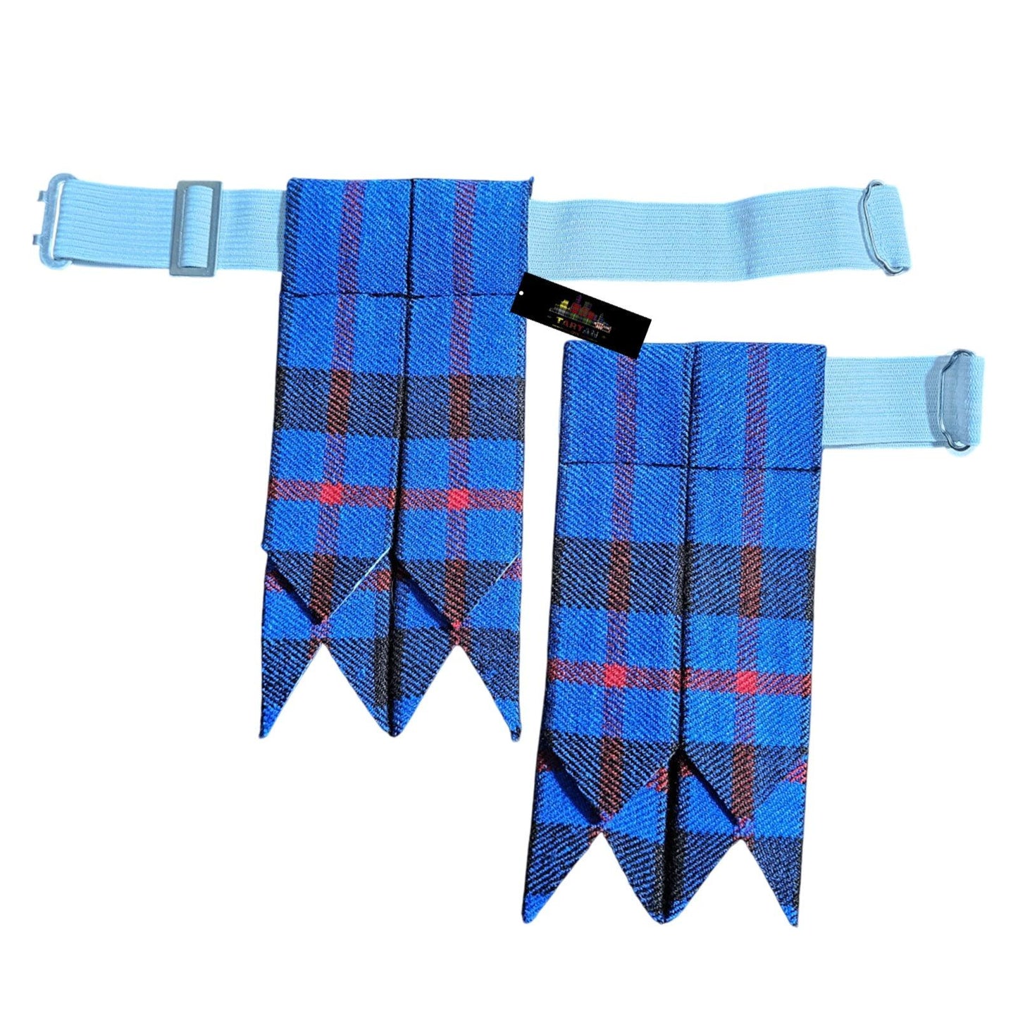 Elliot Tartan Kilt Flashes – Classic Clan Pattern Sock Garters for Highland Dress