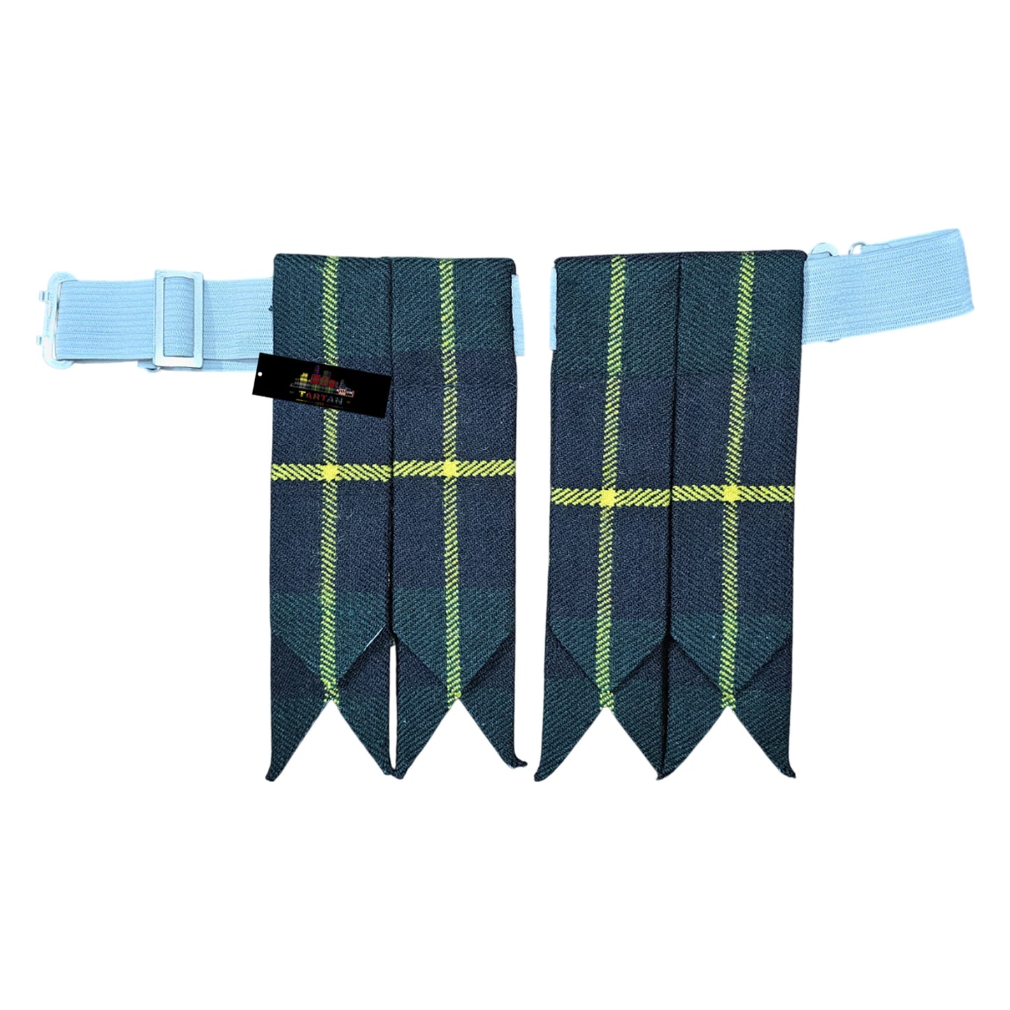 Hunting Wallace Tartan Kilt Flashes – Traditional Scottish Highland Wear Accessory