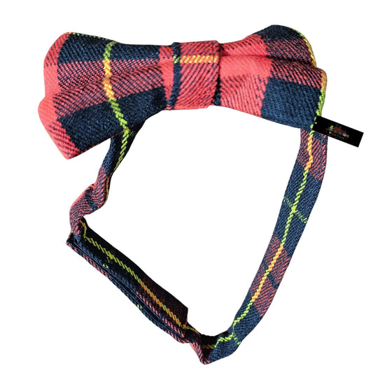 McQueen Modern Tartan Bow Tie – Handmade Scottish Accessory for Formal Wear