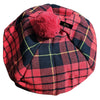 McQueen Modern Tartan Tam O’Shanter Cap – Traditional Scottish Bonnet