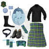 Ferguson Ancient Full Scottish Highland Dress Set for Men – Traditional Clan Outfit with Kilt, Sporran & Accessories