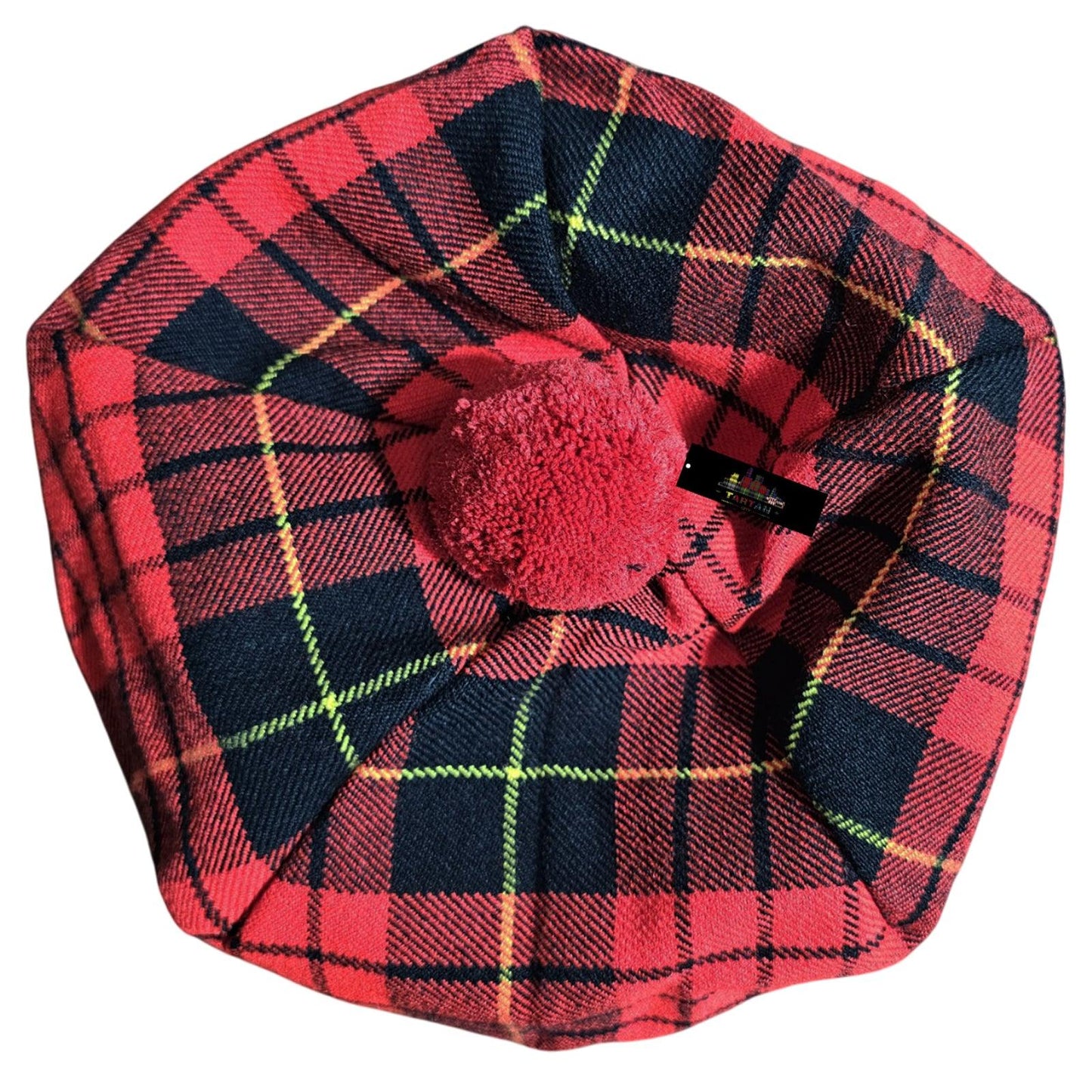 McQueen Modern Tartan Tam O’Shanter Cap – Traditional Scottish Bonnet