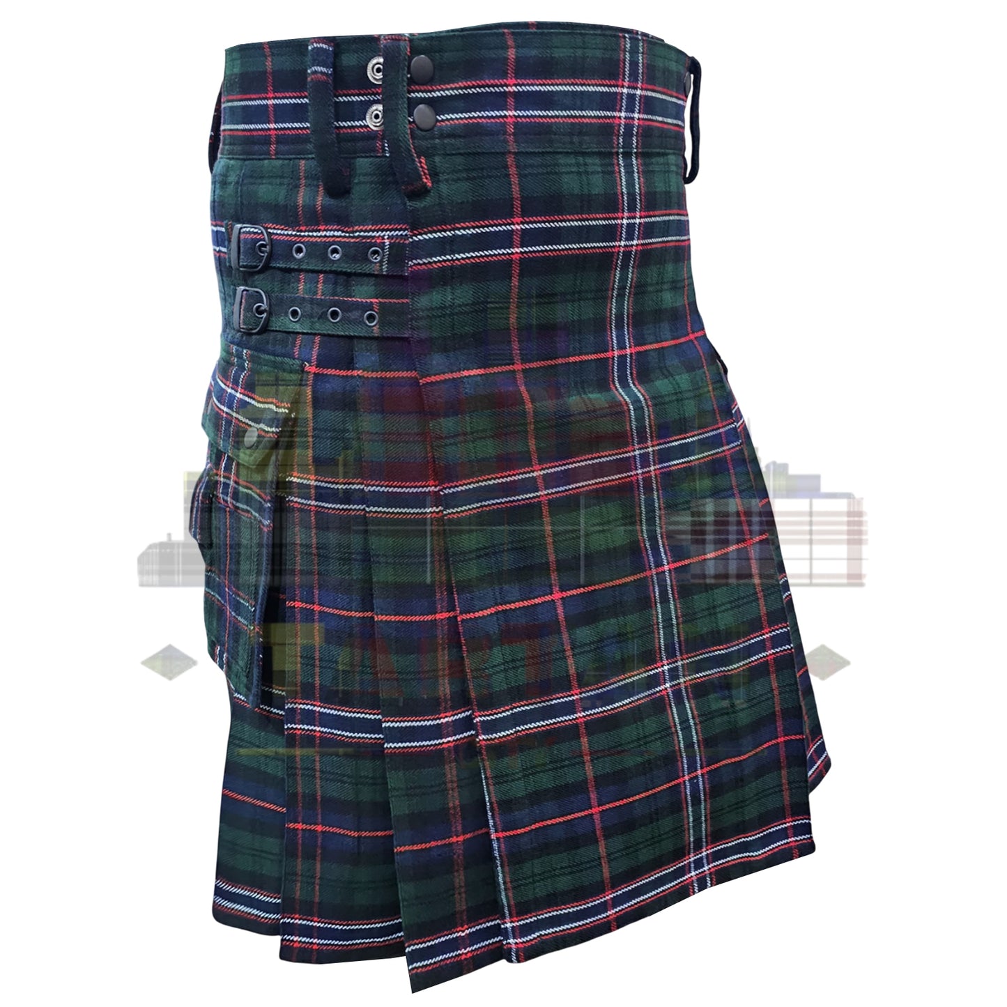 Custom Utility Kilt – Made-to-Order with Personalized Tartan Fabric & Sizing – Durable Highland Workwear for Men