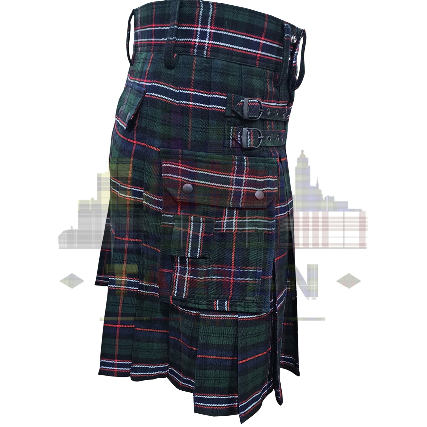 Custom Utility Kilt – Made-to-Order with Personalized Tartan Fabric & Sizing – Durable Highland Workwear for Men
