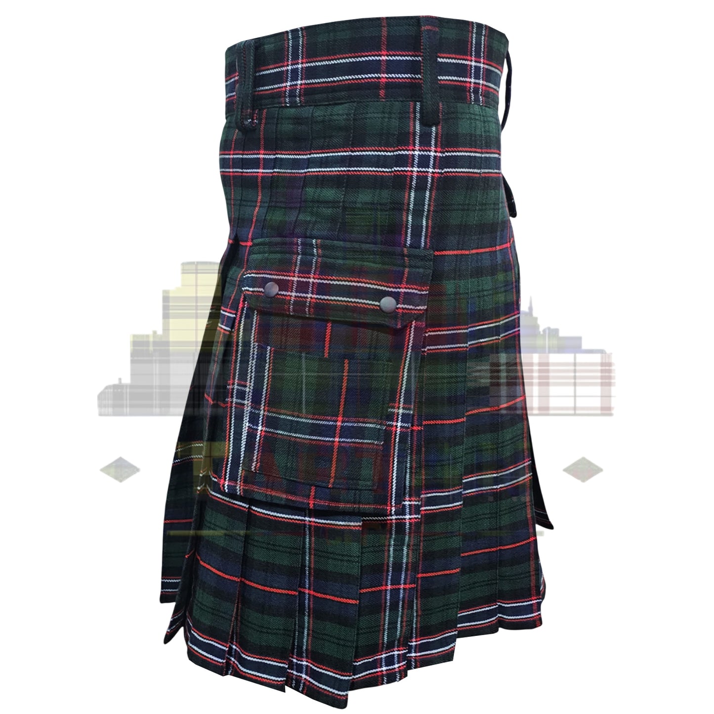 Custom Utility Kilt – Made-to-Order with Personalized Tartan Fabric & Sizing – Durable Highland Workwear for Men