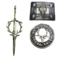 Scottish Kilt Brooch & Belt Buckle Set – Celtic Pin and Buckle Combo for Highland Outfits