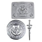 Scottish Kilt Brooch & Belt Buckle Set – Celtic Pin and Buckle Combo for Highland Outfits
