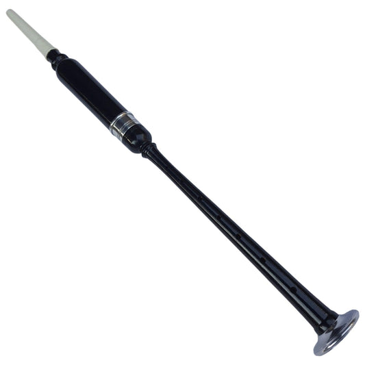 Practice Chanter Bagpipe Silver Mounts with White Tip