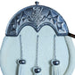White Fur Dress Sporran with Rampant Chrome Cantle – Regal Highland Accessory for Kilt Attire