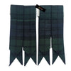 Black Watch Tartan Kilt Flashes – Classic Highland Sock Garters for Kilts