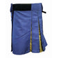 Hybrid Utility Kilt – Blue with Golden Contrast Fabric for Men